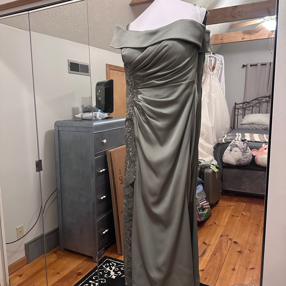 Mon Cheri Montage Sage Green Dress